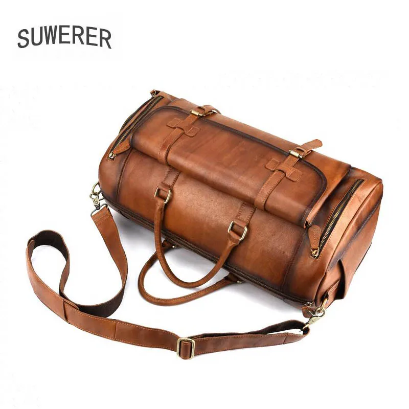 SUWERER 2020 New Genuine Leather bag fashion cowhide men bag Large capacity Travel bag men tote bag leather shoulder bag
SUWERER 2020 New Genuine Leather bag fashion cowhide men bag Large capacity Travel bag men tote bag leather shoulder bag