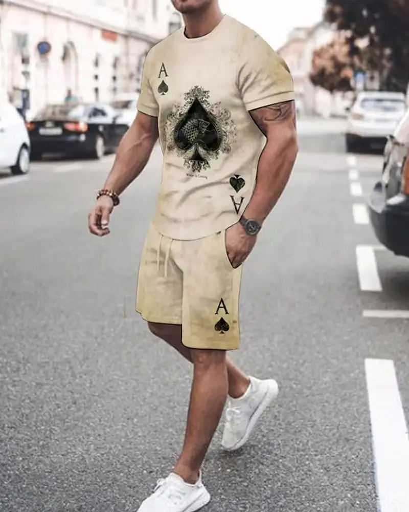 Men's Summer Casual Sportswear Fashion Running Suit Short-Sleeved T-Shirt + Sports Shorts 2-Piece Set
Men's Summer Casual Sportswear Fashion Running Suit Short-Sleeved T-Shirt + Sports Shorts 2-Piece Set