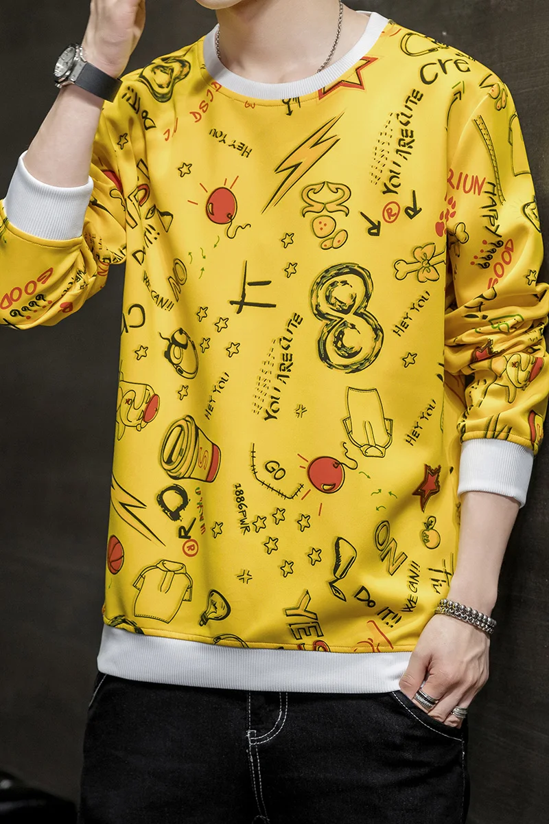 Couple pullover men's 2020 latest trendy print style long sleeve pullover men's clothing street loose plus size sweatshirt cool
Couple pullover men's 2020 latest trendy print style long sleeve pullover men's clothing street loose plus size sweatshirt cool
