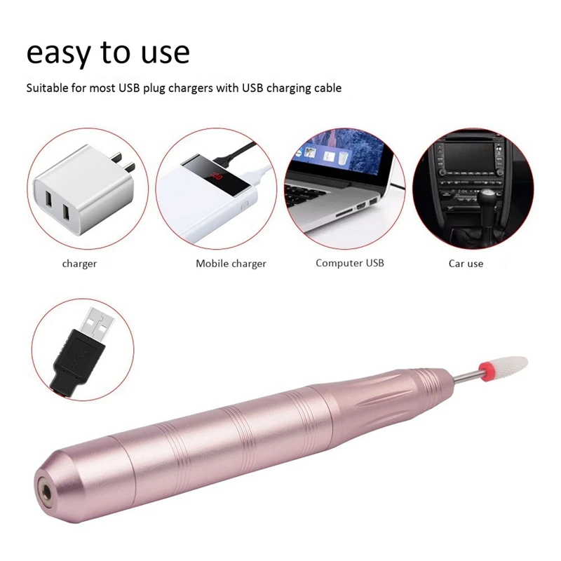 18000RPM Electric Nail Drill Machine Aluminum alloy Handle Electric Manicure Drill Accessory Nail Art Tool 
18000RPM Electric Nail Drill Machine Aluminum alloy Handle Electric Manicure Drill Accessory Nail Art Tool