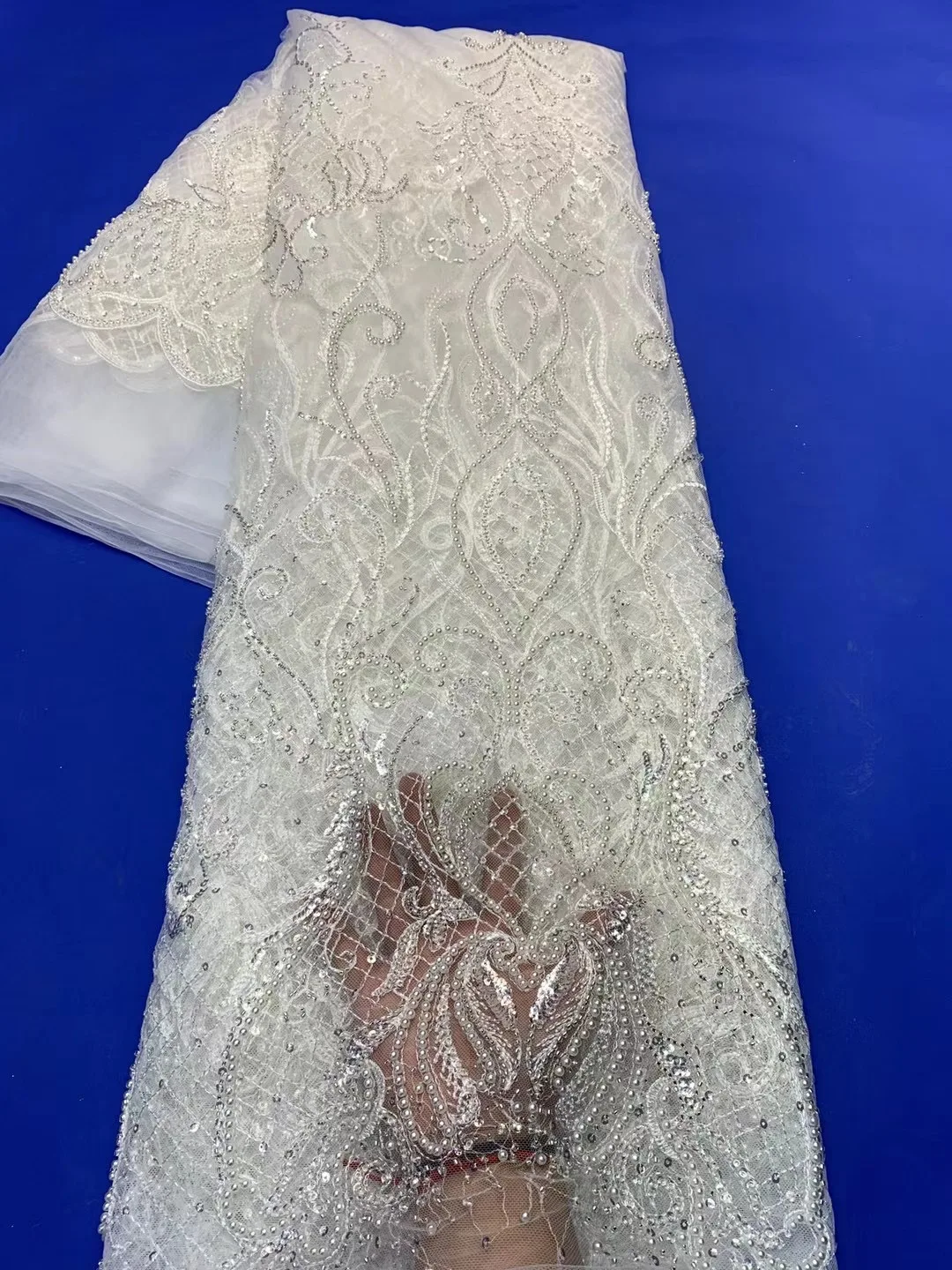 Nigeria French Wedding Dress Luxury Beaded Lace Handmade Fabric Craft Lace Fabric Latest Embroidery Lace ZX4649
Nigeria French Wedding Dress Luxury Beaded Lace Handmade Fabric Craft Lace Fabric Latest Embroidery Lace ZX4649