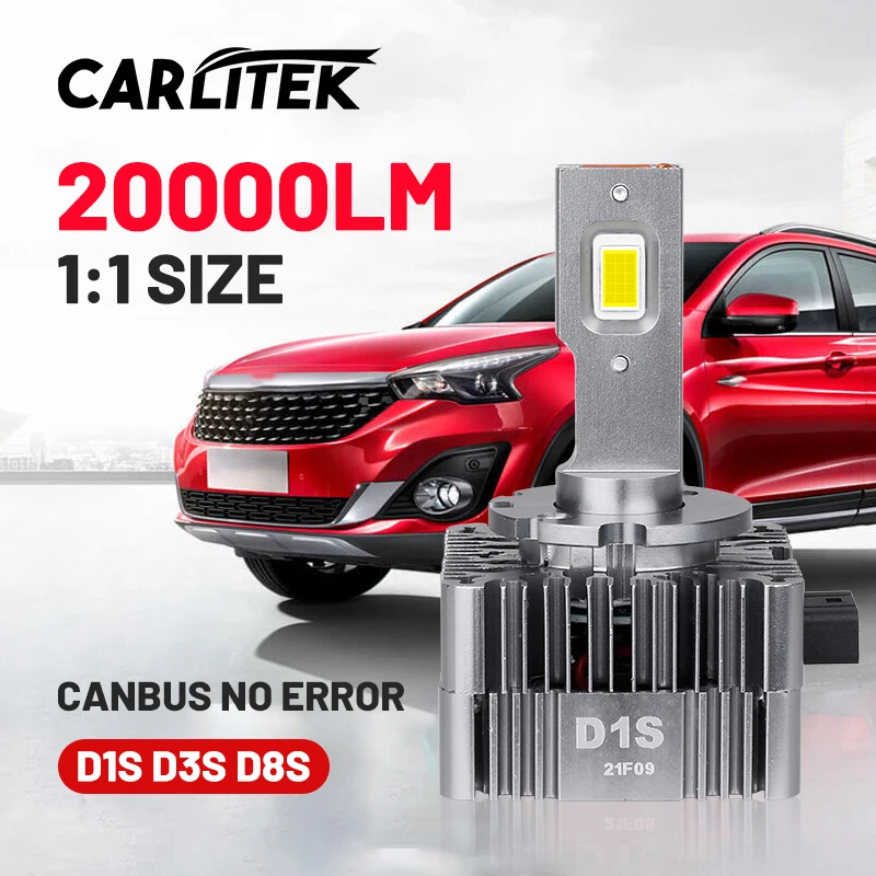 Carlitek D1S HID Headlamp 20000LM D3S D1R D3R D8S 6000K CSP Chip High Bright Xenon Light Bulb Plug&Play Wireless Canbus No Error
Carlitek D1S HID Headlamp 20000LM D3S D1R D3R D8S 6000K CSP Chip High Bright Xenon Light Bulb Plug&Play Wireless Canbus No Error