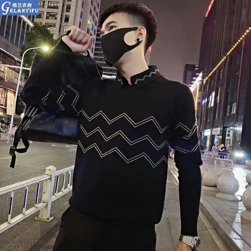 Sweater men's fake two-piece thickened shirt collar sweater fashion trend leading sweater youth bottoming shirt
Sweater men's fake two-piece thickened shirt collar sweater fashion trend leading sweater youth bottoming shirt