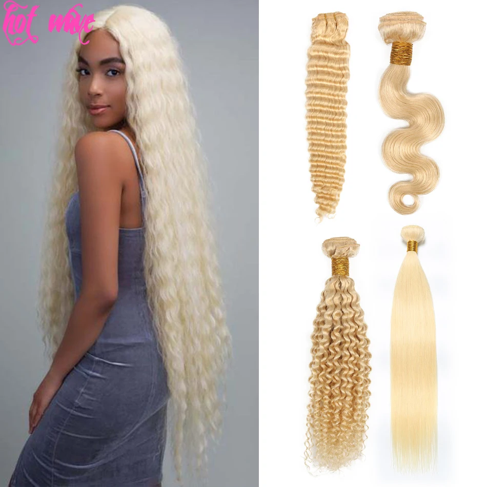 Hot Wave 613 Human Hair Weaving Bundles Extension For Black Women Blonde Deep body wave Kinky Curly
Hot Wave 613 Human Hair Weaving Bundles Extension For Black Women Blonde Deep body wave Kinky Curly