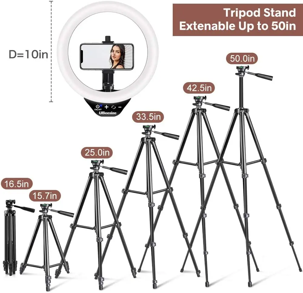 LED Ring Light Stand Phone Holder Selfie Light for Photography/Makeup/Vlogging/Live Streaming Compatible with Phones and Cameras
LED Ring Light Stand Phone Holder Selfie Light for Photography/Makeup/Vlogging/Live Streaming Compatible with Phones and Cameras