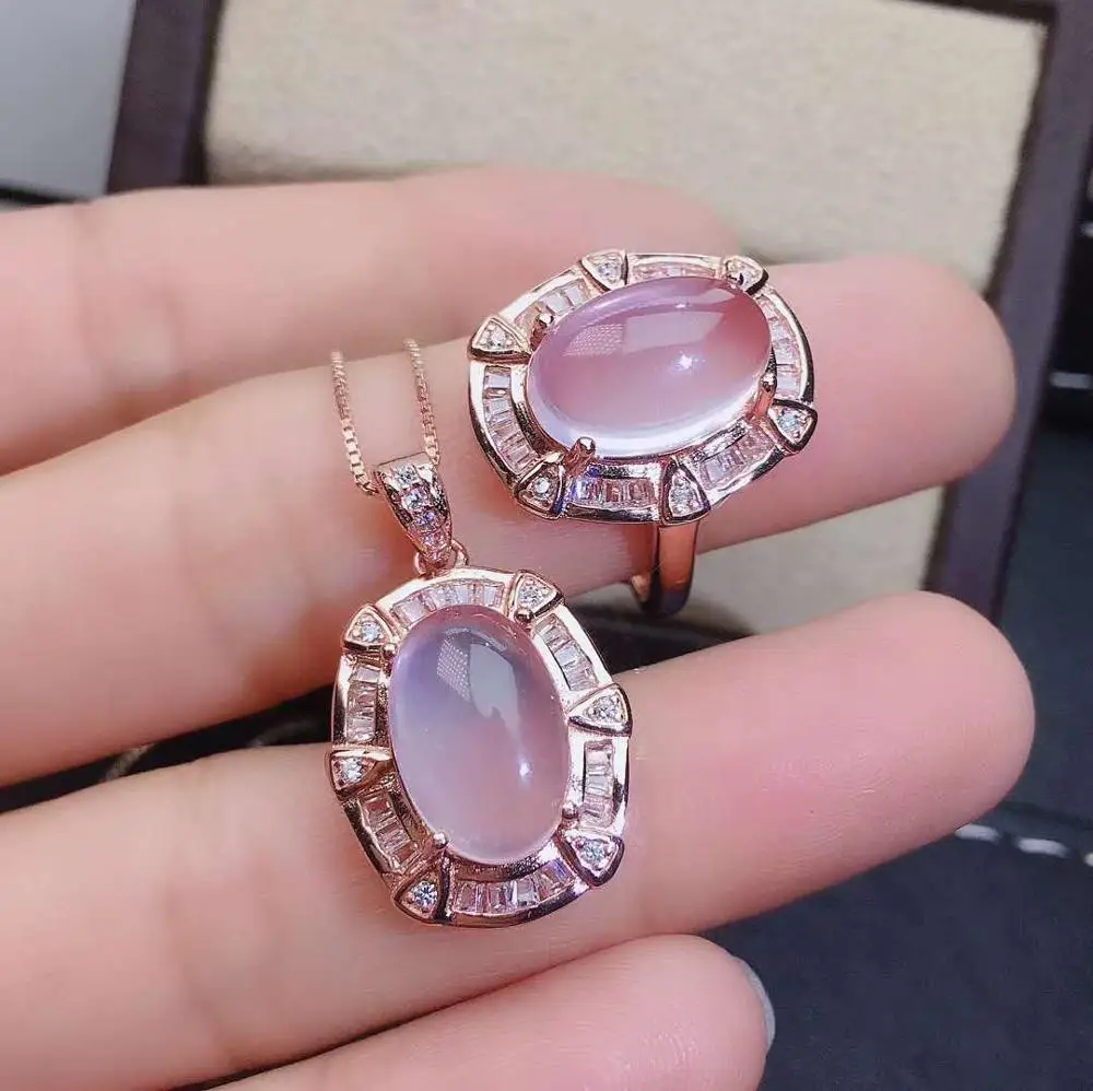 Real Natural Rose Quartz jewelry set Natural Real Rose Quartz 925 sterling silver 1pc pendant,1pc ring
Real Natural Rose Quartz jewelry set Natural Real Rose Quartz 925 sterling silver 1pc pendant,1pc ring