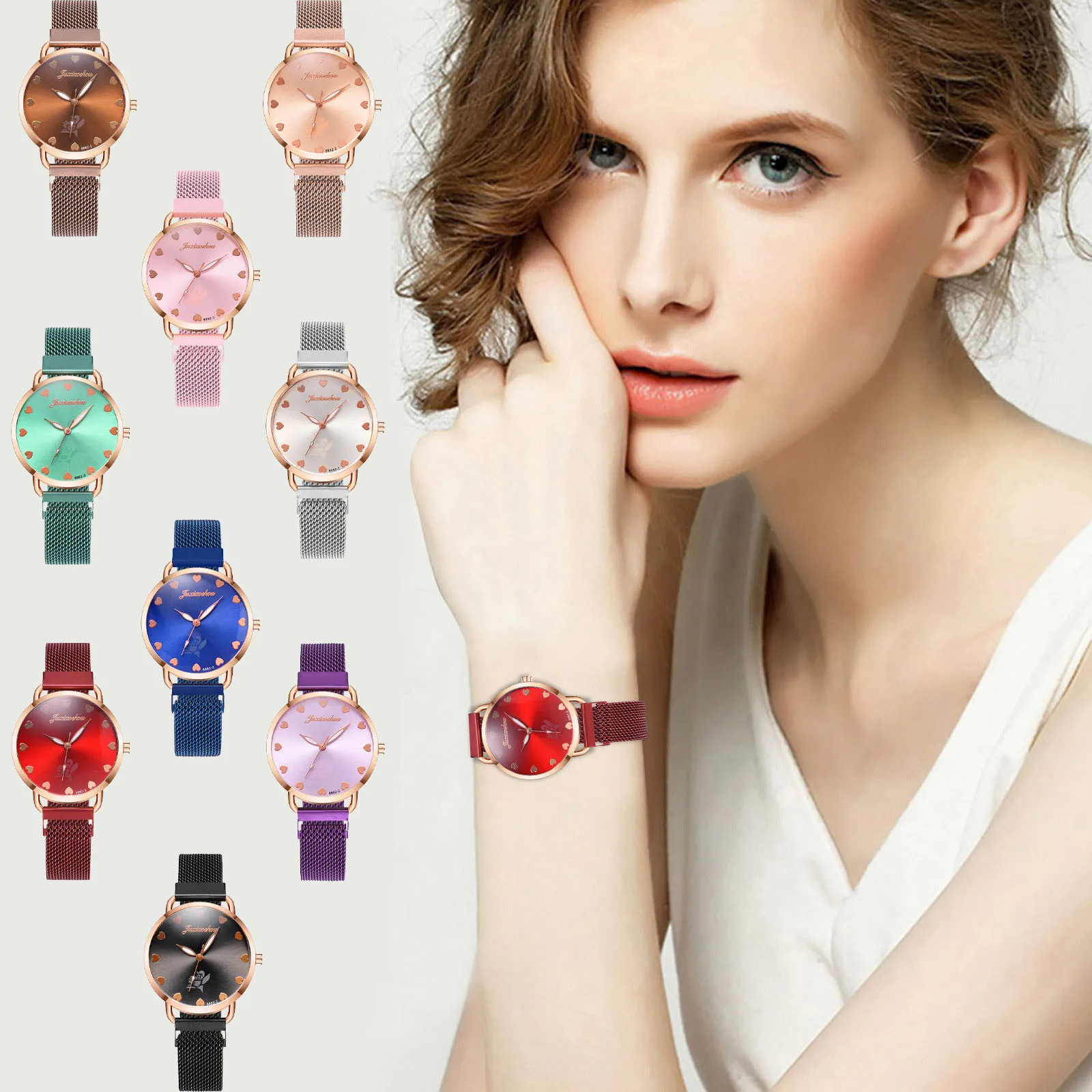 Fashion Watch Women Leather Ladies Watches Crystal Wrist Watch Luxury Pink Black Reloj Mujer Montre Femme Luxury Small Watch
Fashion Watch Women Leather Ladies Watches Crystal Wrist Watch Luxury Pink Black Reloj Mujer Montre Femme Luxury Small Watch