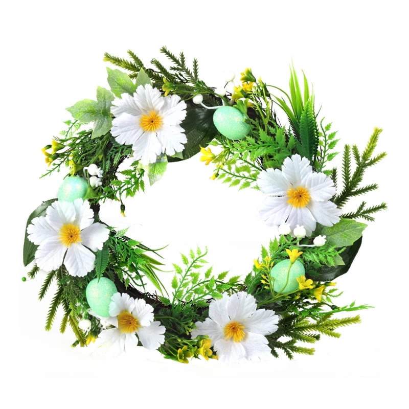 10/12 Inch Easter Wreath With Eggs Flowers Ferns And Cherry Berries Decorative Seasonal Wreath Front Door Decoration
10/12 Inch Easter Wreath With Eggs Flowers Ferns And Cherry Berries Decorative Seasonal Wreath Front Door Decoration