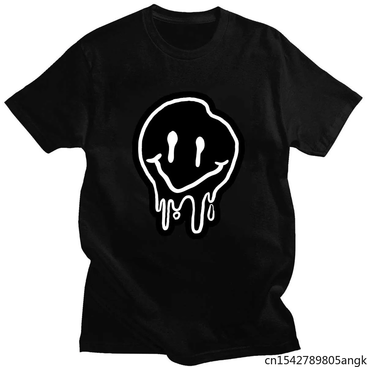 Summer New Product Black Smile Print Neutral Men T-Shirt Pure Round Neck Harajuku Short-Sleeved Simple Daily Top
Summer New Product Black Smile Print Neutral Men T-Shirt Pure Round Neck Harajuku Short-Sleeved Simple Daily Top