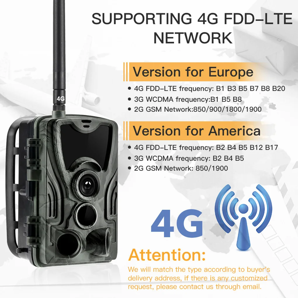 Hunting Camera 4G Band HD Night View Trail Camera for Outdoor Hunting Animal Observation T
Hunting Camera 4G Band HD Night View Trail Camera for Outdoor Hunting Animal Observation T