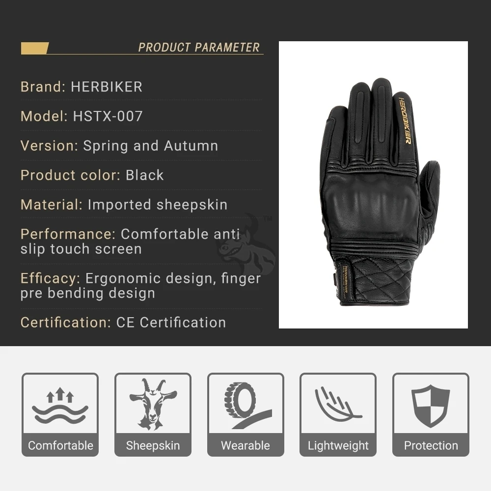 HEROBIKER Motorcycle Gloves Men Motocross Genuine Leather Gloves Touch Screen Guantes Moto Full Finger Motorbike Riding Gloves
HEROBIKER Motorcycle Gloves Men Motocross Genuine Leather Gloves Touch Screen Guantes Moto Full Finger Motorbike Riding Gloves