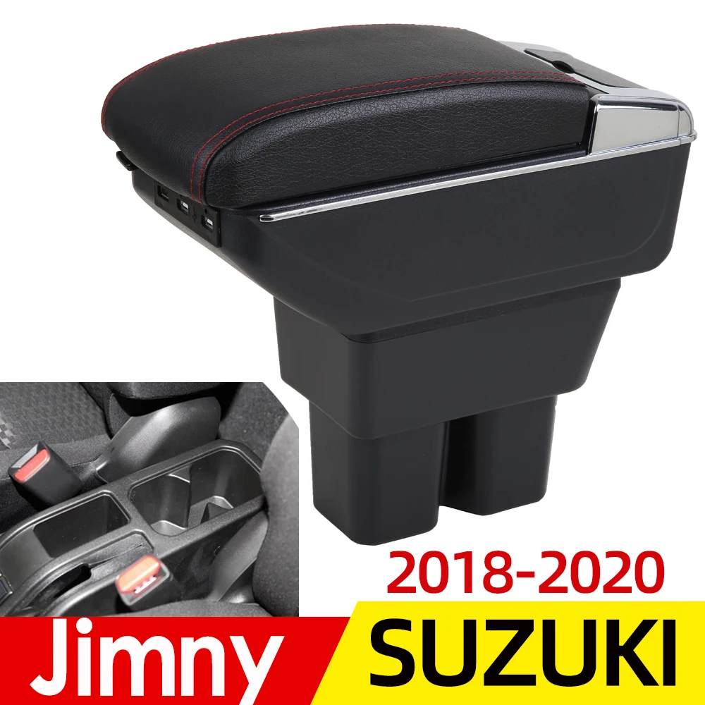 Подлокотник для нового Suzuki Jimny 2018-2020, центральный контейнер для хранения с подстаканником, пепельницей и USB-аксессуаром 
Подлокотник для нового Suzuki Jimny 2018-2020, центральный контейнер для хранения с подстаканником, пепельницей и USB-аксессуаром