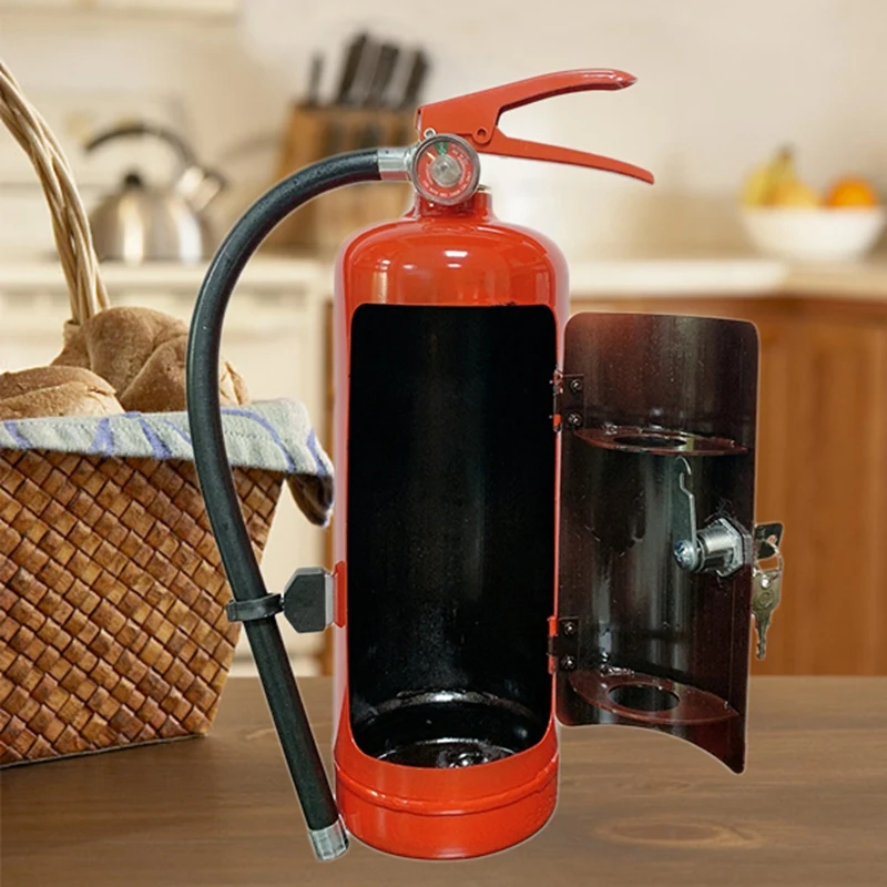 

Fire Extinguisher Shape Container Whisky Beer Dispenser Beer Water Barrels Bar Beverage Liquor Rack Machine Mini Bar