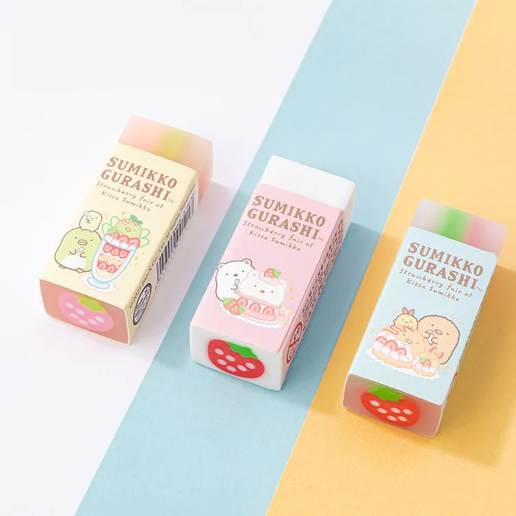 36 pcs/lot Sumikko Gurashi Eraser Cute Strawberry Writing Drawing Rubber Pencil Erasers Stationery For Kids Gifts school suppies
36 pcs/lot Sumikko Gurashi Eraser Cute Strawberry Writing Drawing Rubber Pencil Erasers Stationery For Kids Gifts school suppies