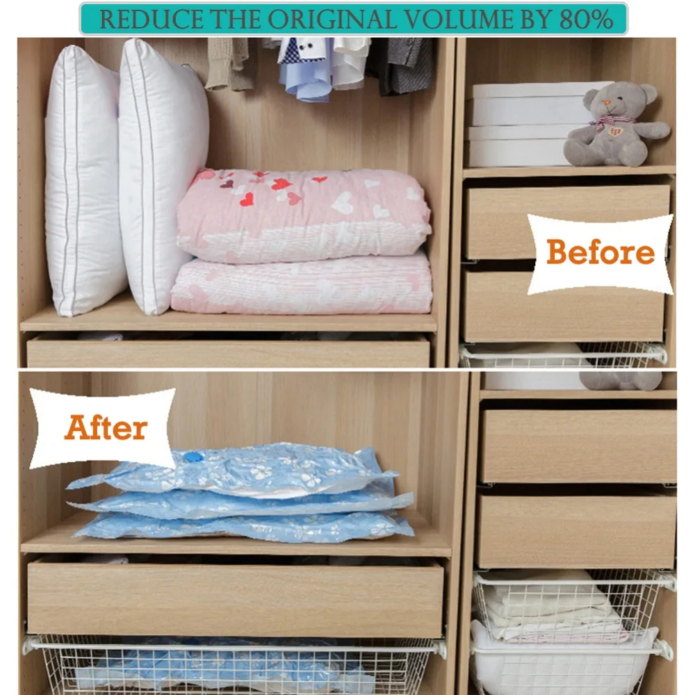 7- 11PCS Thickened Vacuum Storage Bag For Cloth Compressed Bags with Hand Pump Reusable Blanket Clothes Quilt Organizer Travel
7- 11PCS Thickened Vacuum Storage Bag For Cloth Compressed Bags with Hand Pump Reusable Blanket Clothes Quilt Organizer Travel
