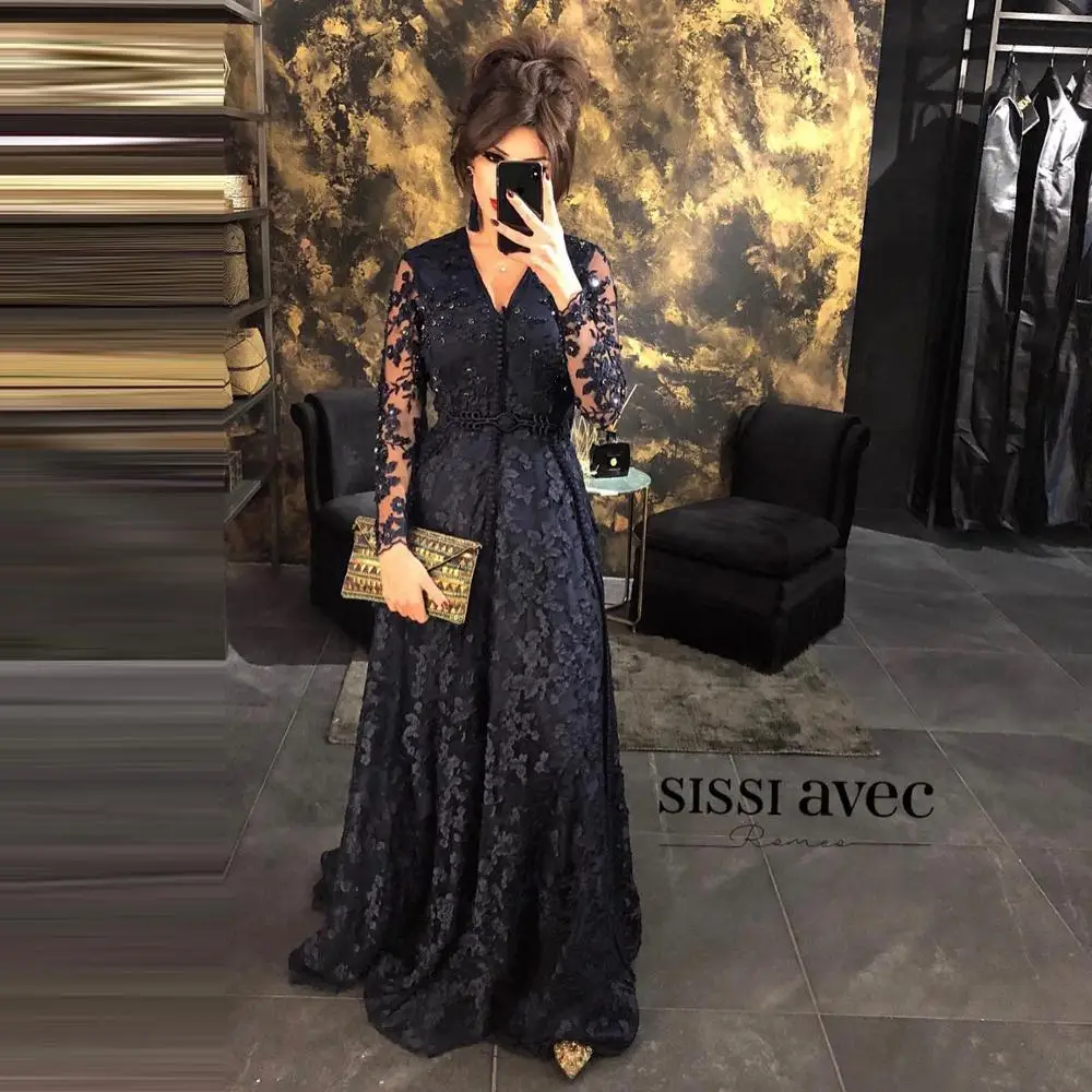 Sexy Black Lace Moroccan Kaftan Evening Dress See Thru Long Sleeves Muslim Arabic Dubai Special Occasion Dress Custom Made
Sexy Black Lace Moroccan Kaftan Evening Dress See Thru Long Sleeves Muslim Arabic Dubai Special Occasion Dress Custom Made