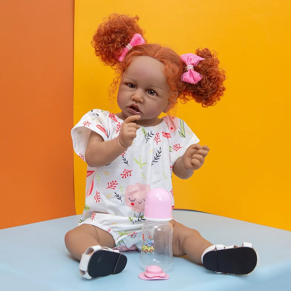New Reborn Baby Toy Full Silicone 57 CM Handmade African Ethinic Dolls Menina Brinquedo Baby Dolls Kids Christmas Birthday Gifts
New Reborn Baby Toy Full Silicone 57 CM Handmade African Ethinic Dolls Menina Brinquedo Baby Dolls Kids Christmas Birthday Gifts