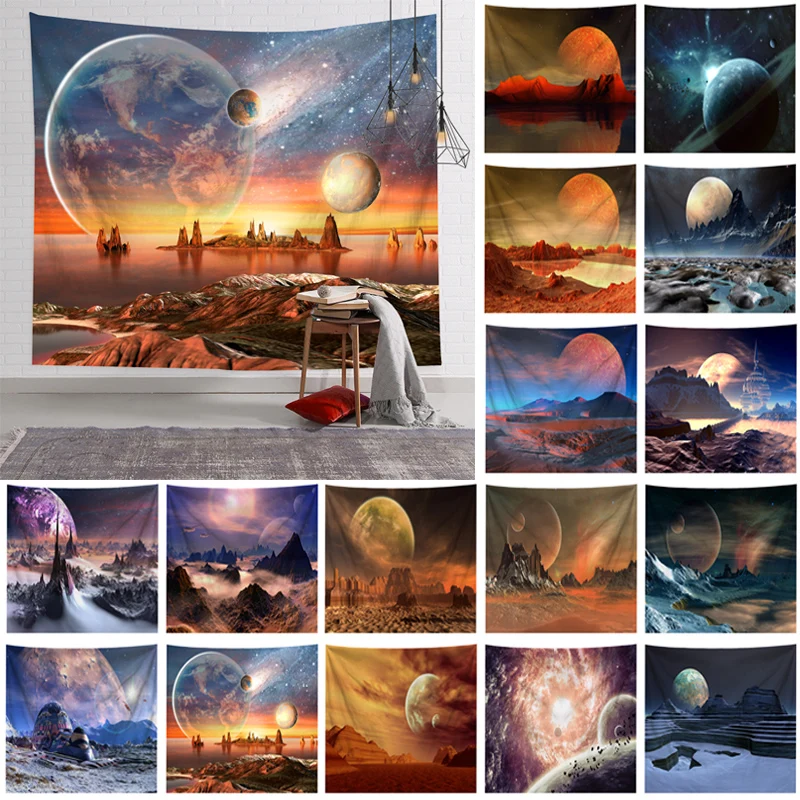 Tapestry wall hanging blanket moon rectangle background cloth for home decor room bedroom wall decoration household goods 
Tapestry wall hanging blanket moon rectangle background cloth for home decor room bedroom wall decoration household goods