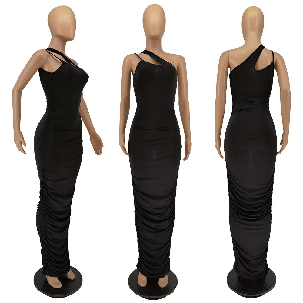 Neon Inclined Shoulder Asymmetrical Skinny Dress Woman Sleeveless Waist Shaped Pleated Dresses Streetwear Spaghetti Strap Robe
Neon Inclined Shoulder Asymmetrical Skinny Dress Woman Sleeveless Waist Shaped Pleated Dresses Streetwear Spaghetti Strap Robe