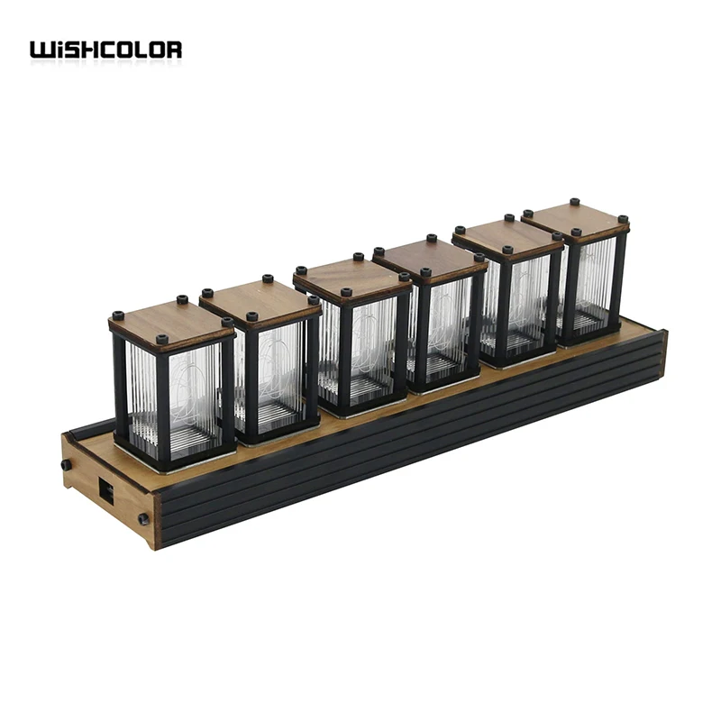 EleksTube S LED Desktop RBG Pseudo Glow Tube Clock DIY Kit Electronic Clock Gift For Friends Family