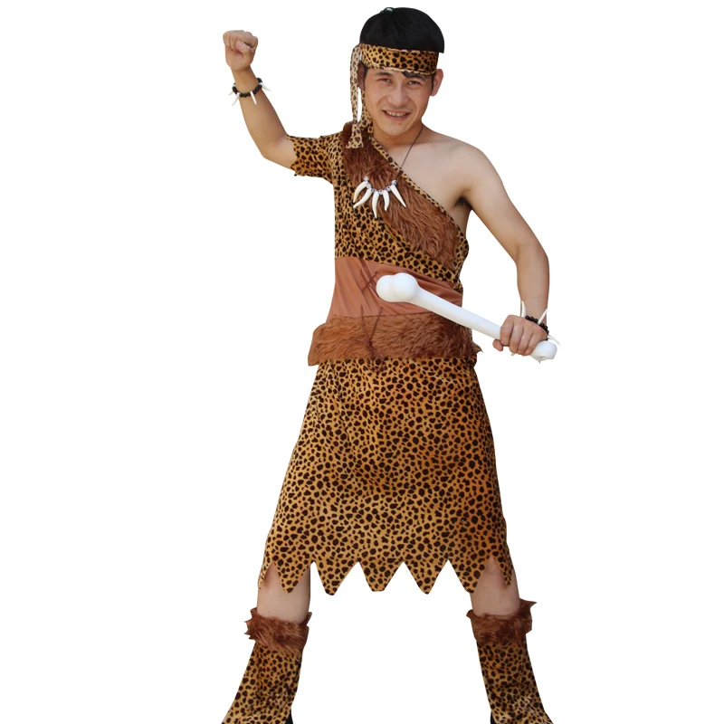 Halloween Adult Indian Primitive Man Party Cosplay Costume Women Leopard Performance Robes Dress Stage Suit Set
Halloween Adult Indian Primitive Man Party Cosplay Costume Women Leopard Performance Robes Dress Stage Suit Set