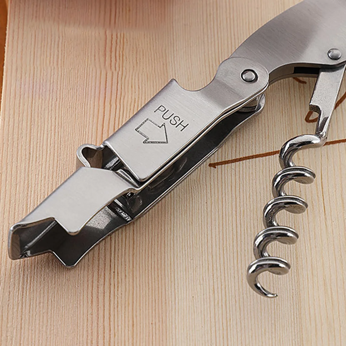 Steel Corkscrew Wine Opener Stainless Professional Multifunction Wine Cap Beer Cap Bottle Opener Kitchen Bar Tools Accessories 
Steel Corkscrew Wine Opener Stainless Professional Multifunction Wine Cap Beer Cap Bottle Opener Kitchen Bar Tools Accessories