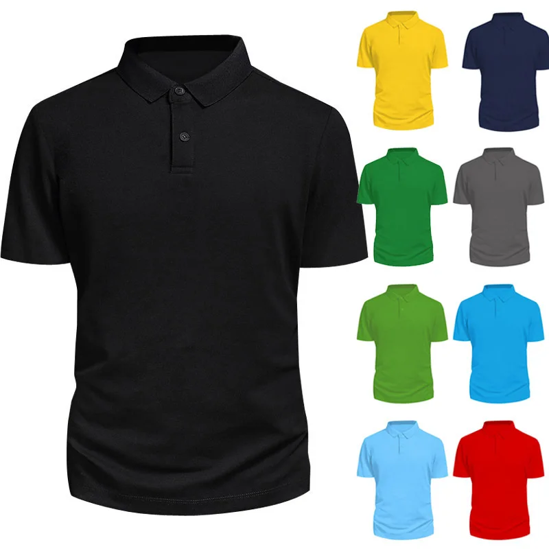 2021 Solid Color Mens Polos Shirts S-5XL Short Sleeve Casual Polos Hommes Fashion Summer Lapel Male Tops 
2021 Solid Color Mens Polos Shirts S-5XL Short Sleeve Casual Polos Hommes Fashion Summer Lapel Male Tops