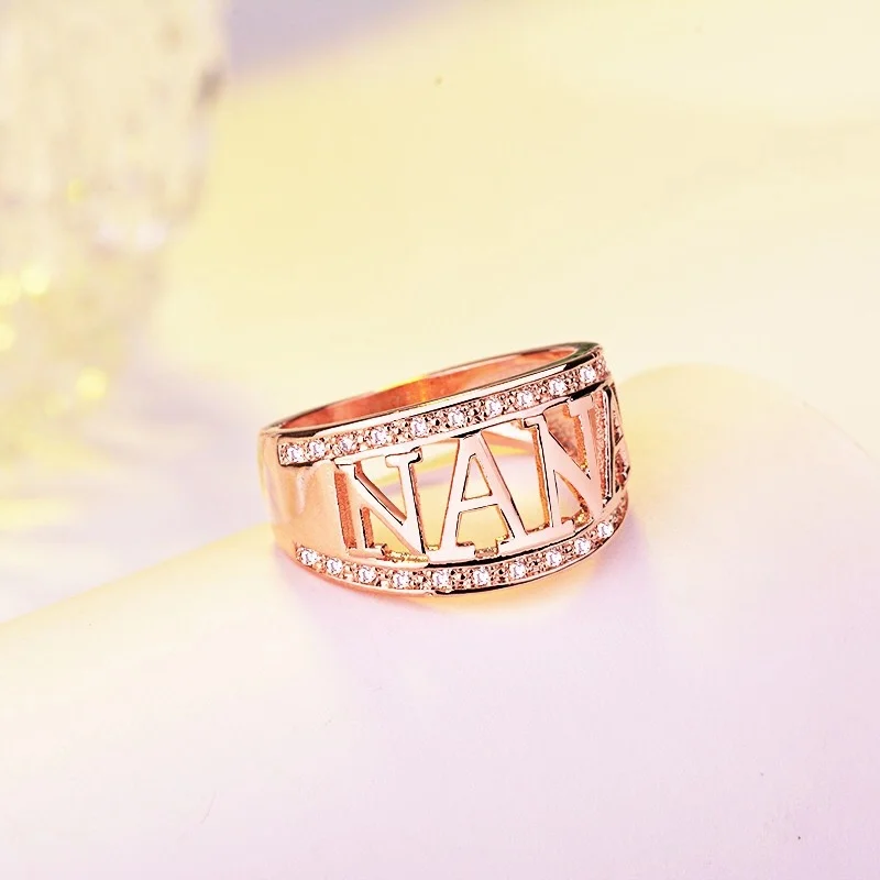 European Hot Sale Silver Color Letter NANA Ring for Women Female Rings Mothers Grandma Christmas Gifts Jewelry Black
European Hot Sale Silver Color Letter NANA Ring for Women Female Rings Mothers Grandma Christmas Gifts Jewelry Black