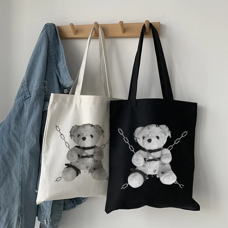 Холщовая Сумка bear в готическом стиле, Повседневная модная Винтажная сумочка в стиле панк, хип-хоп, забавная сумка на плечо в японском стиле Х...
Холщовая Сумка bear в готическом стиле, Повседневная модная Винтажная сумочка в стиле панк, хип-хоп, забавная сумка на плечо в японском стиле Х...