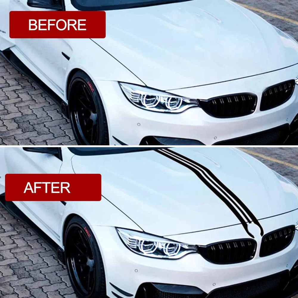 2Pcs Set Car Hood Sticker Trunk Racing Stripe Sticker for BMW 1 3 4 5Series Auto Body Decal Decoration Exterior Accessories
2Pcs Set Car Hood Sticker Trunk Racing Stripe Sticker for BMW 1 3 4 5Series Auto Body Decal Decoration Exterior Accessories