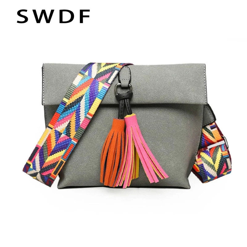 

2021 New Women Messenger Bag Tassel Crossbody Bags For Girls Shoulder Bags Female Designer Handbags Bolsa Feminina Bolsos Muje