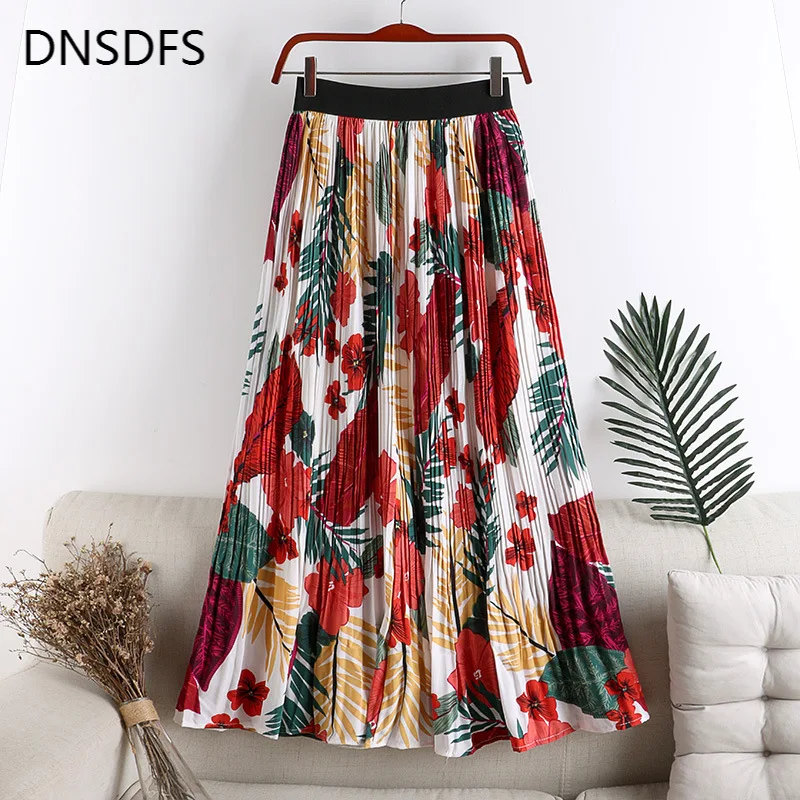 Vintage Floral Print Skirt High Elastic Waist Women's Pleated Skirts Swert Summer Autumn Slim A Line Chiffon Skirt Long Skirts
Vintage Floral Print Skirt High Elastic Waist Women's Pleated Skirts Swert Summer Autumn Slim A Line Chiffon Skirt Long Skirts