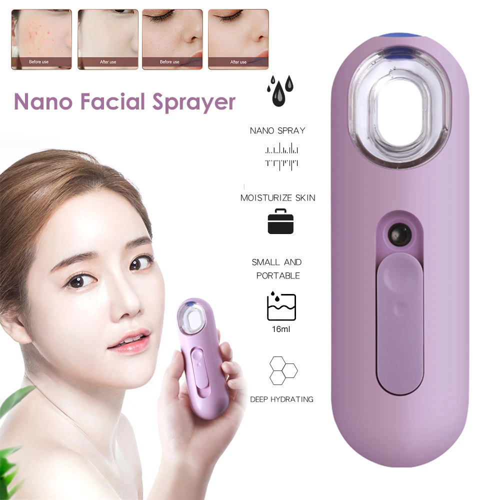 Mini Nano Mister Spray Bottle Battery Operated Facial Steamer Moisturizing Ultrasonic Handheld Atomizer Portable Mist Sprayer
Mini Nano Mister Spray Bottle Battery Operated Facial Steamer Moisturizing Ultrasonic Handheld Atomizer Portable Mist Sprayer