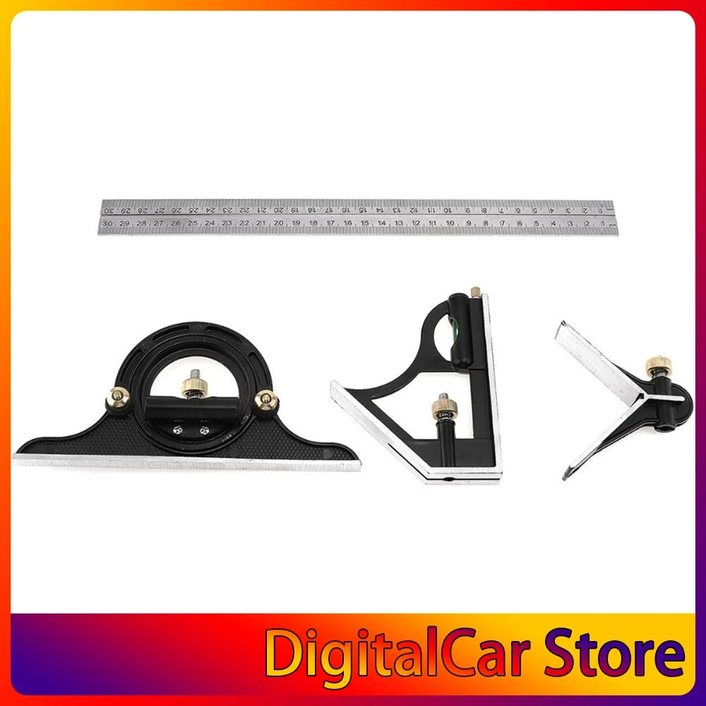 300 мм комбинированная квадратная угловая линейка транспортир из нержавеющей стали многофункциональный измерительный инструмент професси...
300 мм комбинированная квадратная угловая линейка транспортир из нержавеющей стали многофункциональный измерительный инструмент професси...