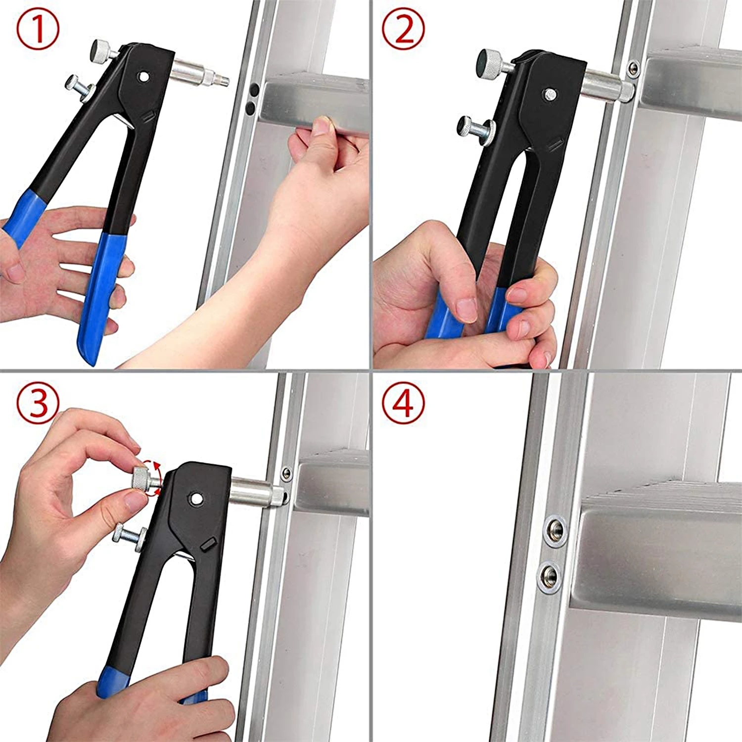 86PCS Rivet Nut Tool Kit Set Blind Rivet Nut Hand Riveter Wrench Threaded Tool Rivet Nut with Metric Rivet Nuts M3 M4 M5 M6 M8
86PCS Rivet Nut Tool Kit Set Blind Rivet Nut Hand Riveter Wrench Threaded Tool Rivet Nut with Metric Rivet Nuts M3 M4 M5 M6 M8