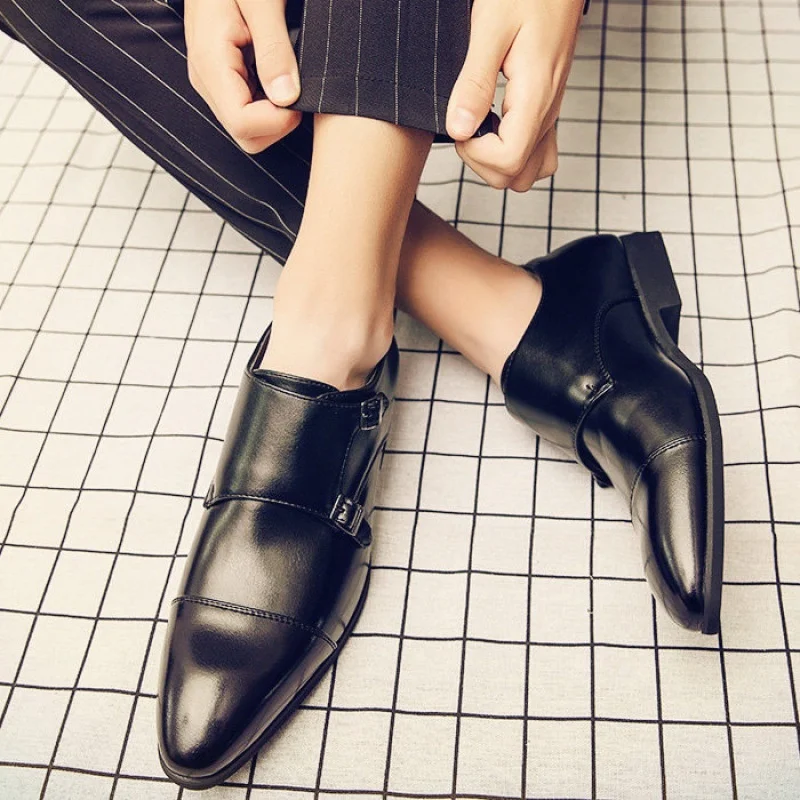 Leather shoes men's Korean fashion pointed small leather shoes lazy buckle fashion shoes British men's leisure size 47
Leather shoes men's Korean fashion pointed small leather shoes lazy buckle fashion shoes British men's leisure size 47
