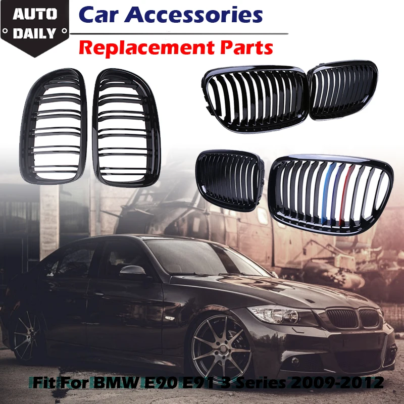 Rhyming Car Front Bumper Kidney Grille Black Single Dual Slat Fit For BMW 3 Series E90 E91 2009-2012 M Sport Car Modified Parts
Rhyming Car Front Bumper Kidney Grille Black Single Dual Slat Fit For BMW 3 Series E90 E91 2009-2012 M Sport Car Modified Parts