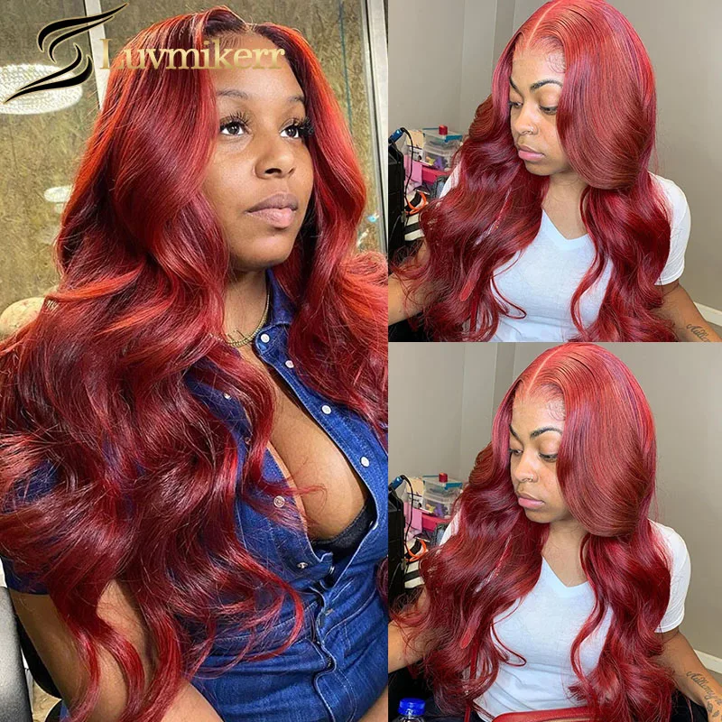 Body Wave 99J Burgundy Colored Lace Front Human Hair Wig 30 Full Pre plucked 13x6 Hd Transparent Lace Frontal Wig For Black Wome
Body Wave 99J Burgundy Colored Lace Front Human Hair Wig 30 Full Pre plucked 13x6 Hd Transparent Lace Frontal Wig For Black Wome