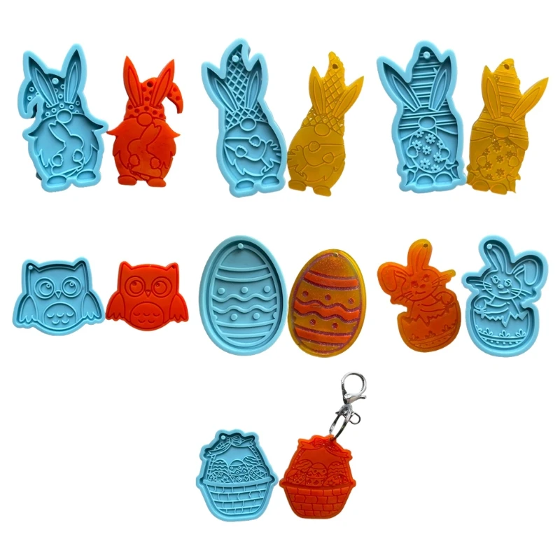 Epoxy Resin Mold Dwarf Rabbit Keychain Pendant Silicone Mould DIY Crafts Jewelry Casting Tool 
Epoxy Resin Mold Dwarf Rabbit Keychain Pendant Silicone Mould DIY Crafts Jewelry Casting Tool