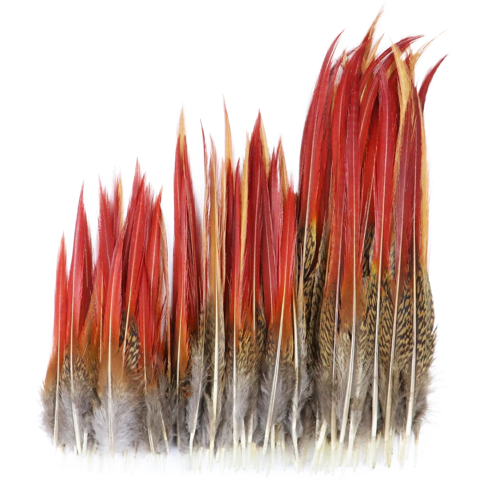 10Pcs/lot Red Tip Golden Pheasant Feathers Jewelry making Hat Accessories Crafts Decoration Natural Plumes 4-10" Inches
10Pcs/lot Red Tip Golden Pheasant Feathers Jewelry making Hat Accessories Crafts Decoration Natural Plumes 4-10" Inches