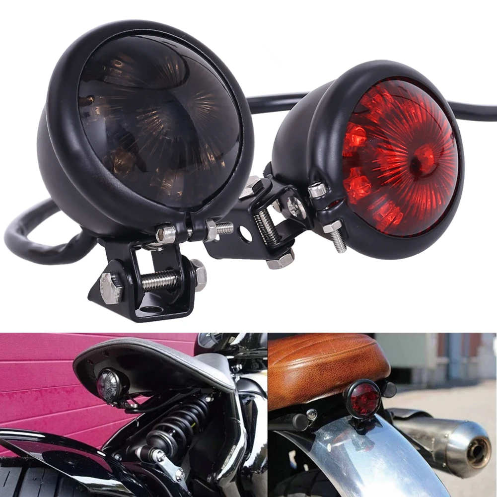 12V Motorcycle LED Taillight Red Brake Light Vintage Cafe Racer Style Rear Lamp Motorcycle Brake Tail Light for Chopper Bobber
12V Motorcycle LED Taillight Red Brake Light Vintage Cafe Racer Style Rear Lamp Motorcycle Brake Tail Light for Chopper Bobber