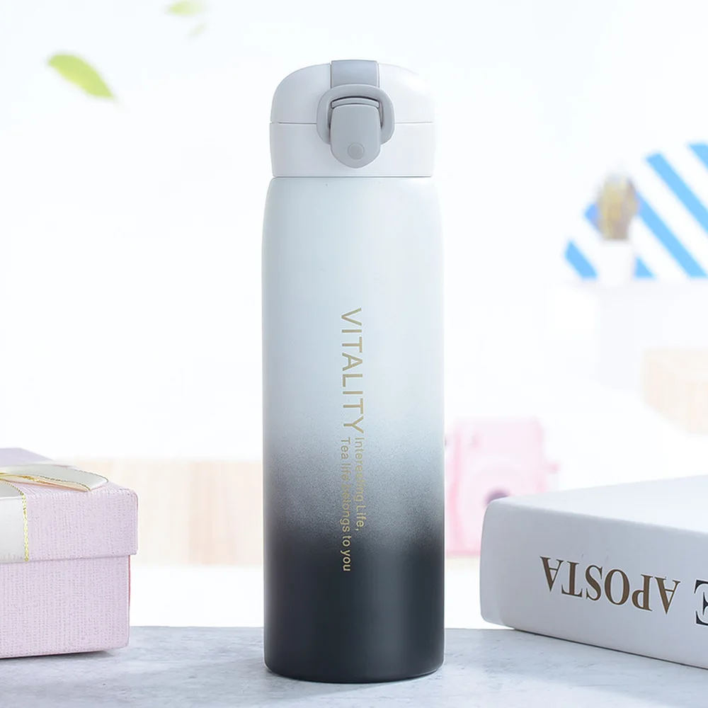 Gradient Color Vacuum Flask Personality Creative Portable Water Bottle Trend Forest Male and Female Students Car Water Bottle 
Gradient Color Vacuum Flask Personality Creative Portable Water Bottle Trend Forest Male and Female Students Car Water Bottle