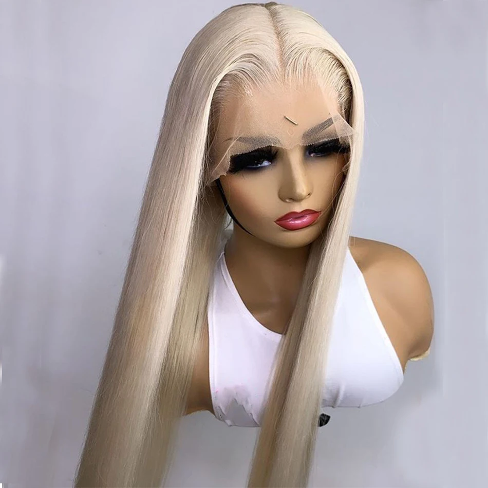 Platinum Blonde Straight Lace Front Wig Synthetic For Black Women Preplucked 26 Inch Long Heat Resistant Babyhair Daily Cosplay 
Platinum Blonde Straight Lace Front Wig Synthetic For Black Women Preplucked 26 Inch Long Heat Resistant Babyhair Daily Cosplay