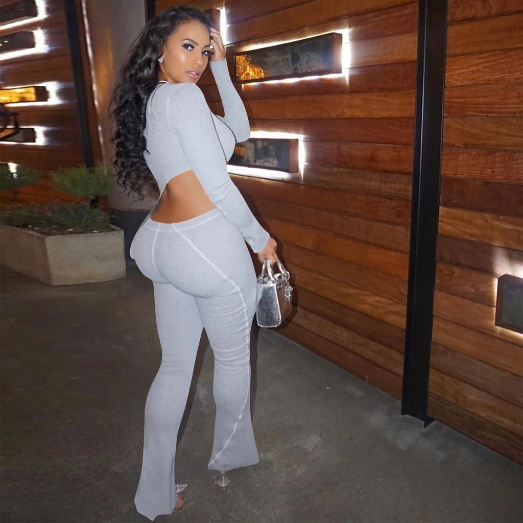 Hot Fashion Women Long Sleeve Trouser Suit Solid Color Tight Sports Set V-Neck High Waist Outfits
Hot Fashion Women Long Sleeve Trouser Suit Solid Color Tight Sports Set V-Neck High Waist Outfits