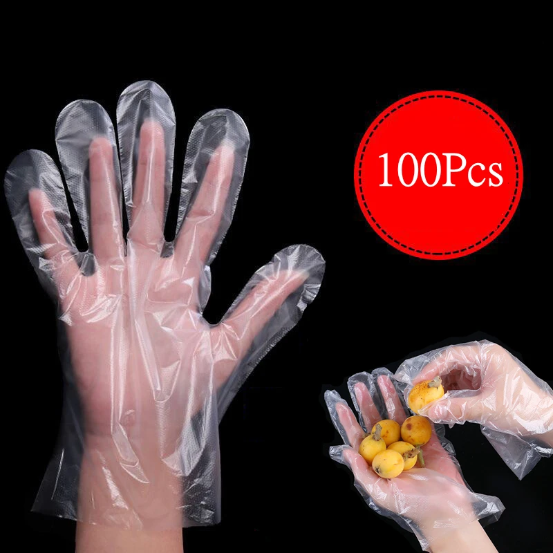 100Pcs/Set Plastic Disposable Gloves Restaurant Household Eco-Friendly Food Fruit Vegetable Cleaning Gloves Kitchen Accessories
100Pcs/Set Plastic Disposable Gloves Restaurant Household Eco-Friendly Food Fruit Vegetable Cleaning Gloves Kitchen Accessories