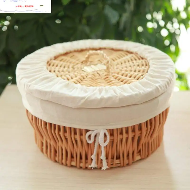 Круглая корзина для хранения из ротанга с тканевой подкладкой, корзина для хлеба и еды для домашнего использования, плетеная декоративная к...
Круглая корзина для хранения из ротанга с тканевой подкладкой, корзина для хлеба и еды для домашнего использования, плетеная декоративная к...