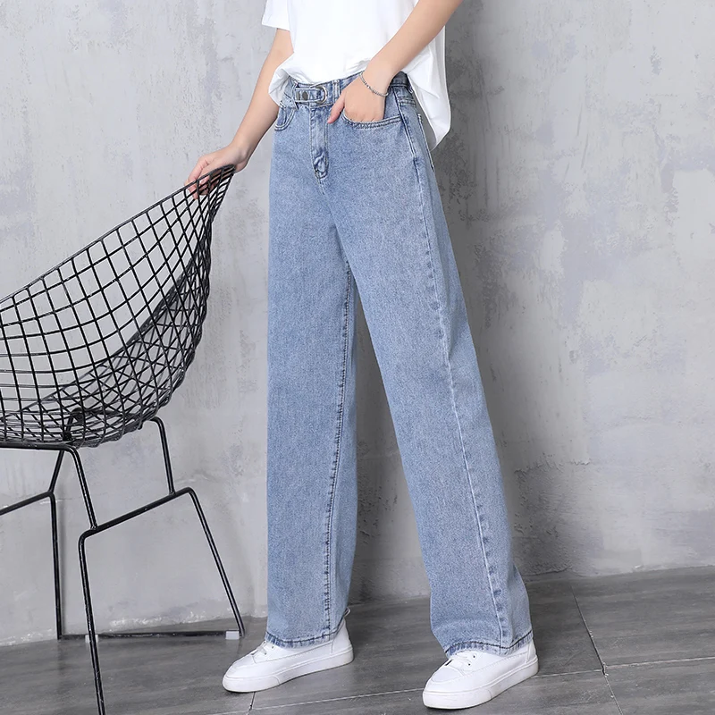 High Waist Wide Leg Straight Loose Jeans for Women S M L XL
High Waist Wide Leg Straight Loose Jeans for Women S M L XL