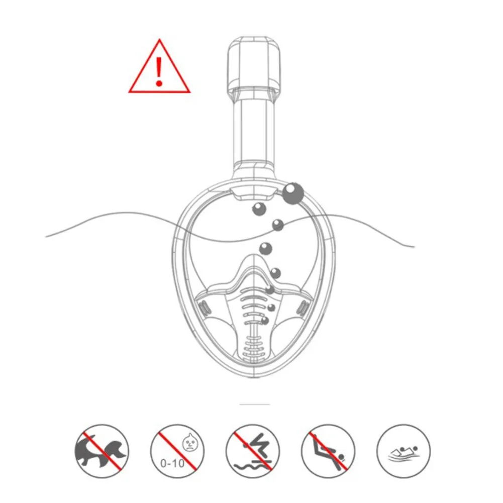 Underwater Anti-fog Snorkeling Mask Full Face Goggles Leak-proof Diving Breathing Swimming Diving Safety Protective Mask
Underwater Anti-fog Snorkeling Mask Full Face Goggles Leak-proof Diving Breathing Swimming Diving Safety Protective Mask
