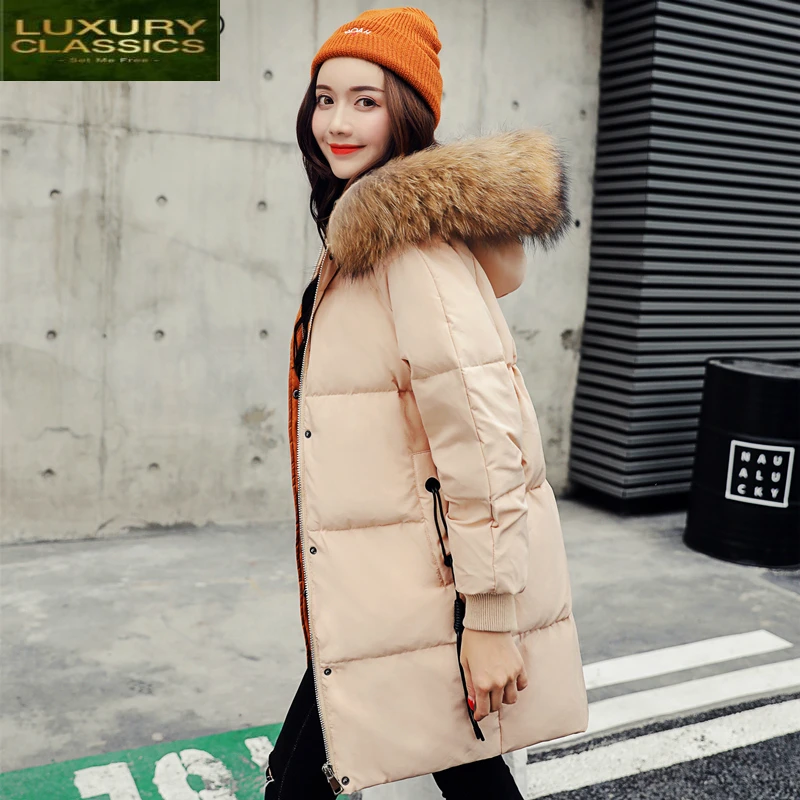 Coat Female Winter Down Down Jacket Women Thick Warm White Duck Down Parkas Korean Fashion Fur Hooded Clothes LWL1145
Coat Female Winter Down Down Jacket Women Thick Warm White Duck Down Parkas Korean Fashion Fur Hooded Clothes LWL1145