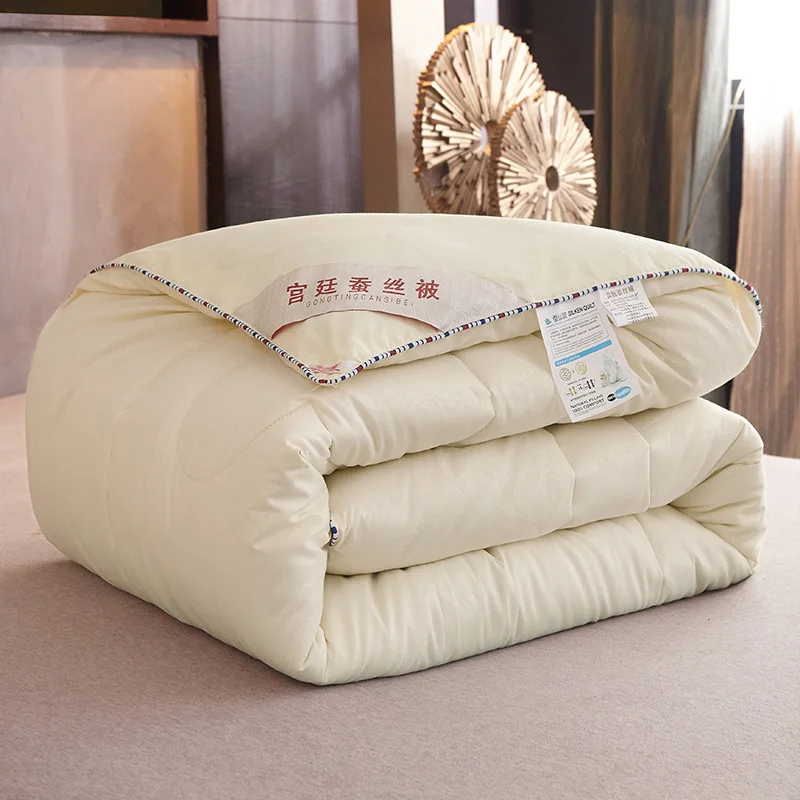 Natural Silk Quilt / Mulberry Silk Quilt for Summer and Winter King Queen Twin Size Bedding Handmade Pure Color Students Quilt
Natural Silk Quilt / Mulberry Silk Quilt for Summer and Winter King Queen Twin Size Bedding Handmade Pure Color Students Quilt